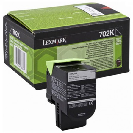 Kaseta z tonerem Lexmark 702K do CS-310/410/510 | zwrotny | 1 000 str. | black